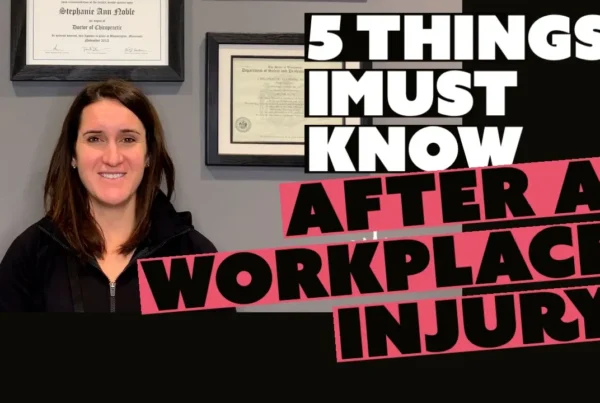 Things You Must Know After a Workplace Injury chiropractor in Sun Prairie, WI