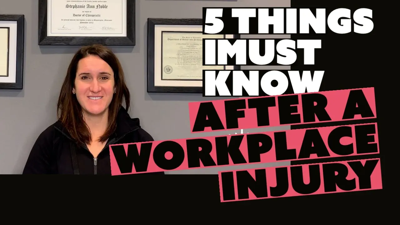 Things You Must Know After a Workplace Injury chiropractor in Sun Prairie, WI